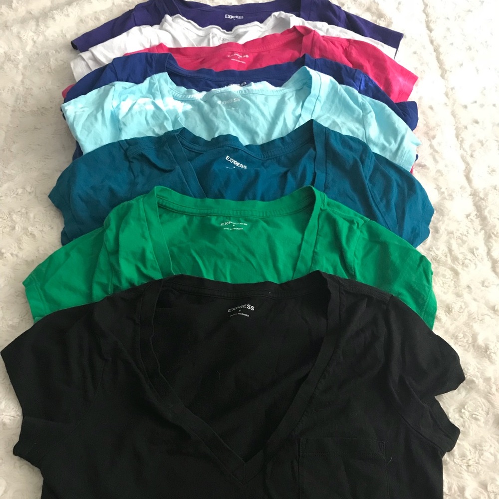 Express v neck t shirts